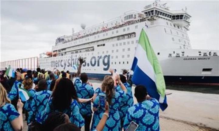 Sierra Leoneans Welcome Newest Mercy Ship, the Global Mercy® into Port of Freetown