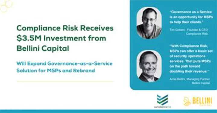Compliance Risk Receives $3.5M Investment from Bellini Capital; Will Expand Governance-As-A-Service Solution for MSPs and Rebrand