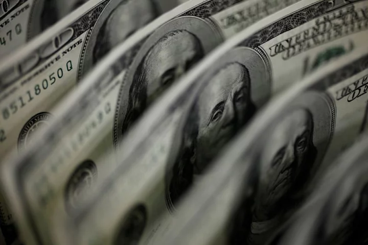 U.S. dollar struggles, pound hits one-year high