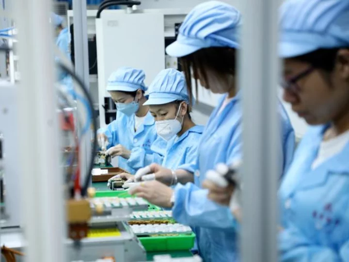 China's factory production hits lowest level since the end of zero-Covid policy