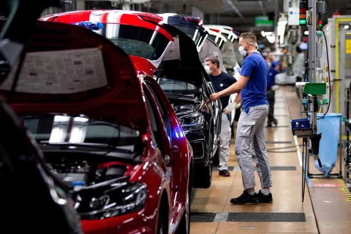 German manufacturing shrinks in June as demand weakens-PMI
