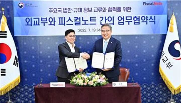 FiscalNote Announces Partnership With Korea’s Ministry of Foreign Affairs to Provide AI-Powered Policy and Data Intelligence, Legislative and Regulatory Monitoring, and Global Issues Management