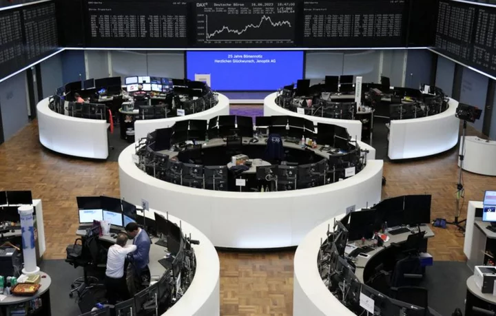 European shares fall at open, Sartorius plunges on forecast cut