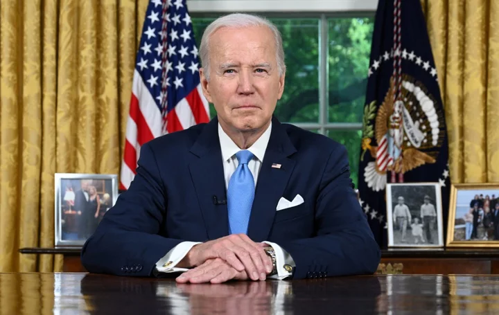 Biden calls for national unity as he hails debt limit agreement in Oval Office address