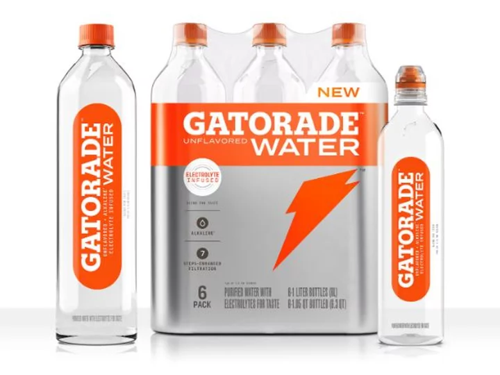 Gatorade's newest drink: Water