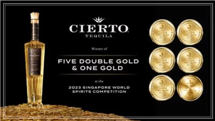 Cierto Tequila Awarded Five Double Gold Medals at the 2023 Singapore World Spirits Competition