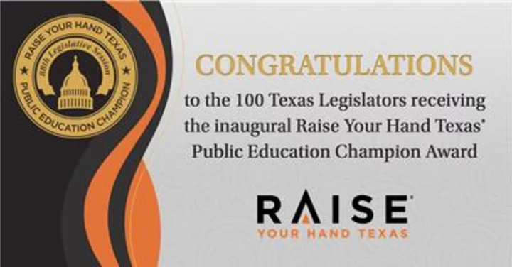 Raise Your Hand Texas® Honors Legislators for Their Commitment to Public Education