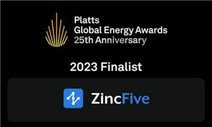 ZincFive Earns Prestigious Finalist Spot in S&P Global 2023 Platts Global Energy Awards