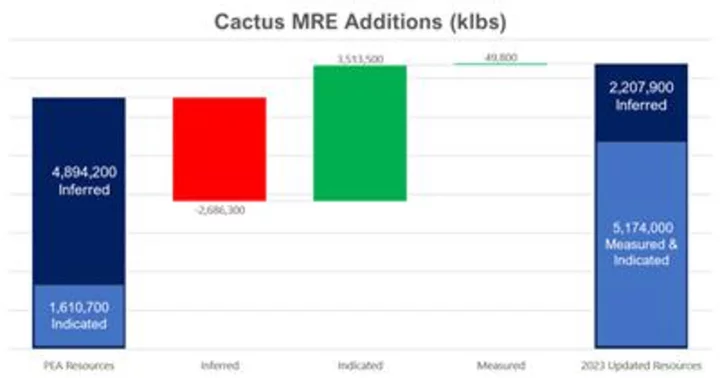 Arizona Sonoran Announces Updated Mineral Resource Estimate for the Cactus Project
