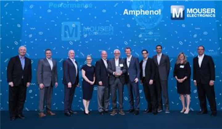 Amphenol Honors Mouser Electronics with Fourth High Service Digital Performance Award