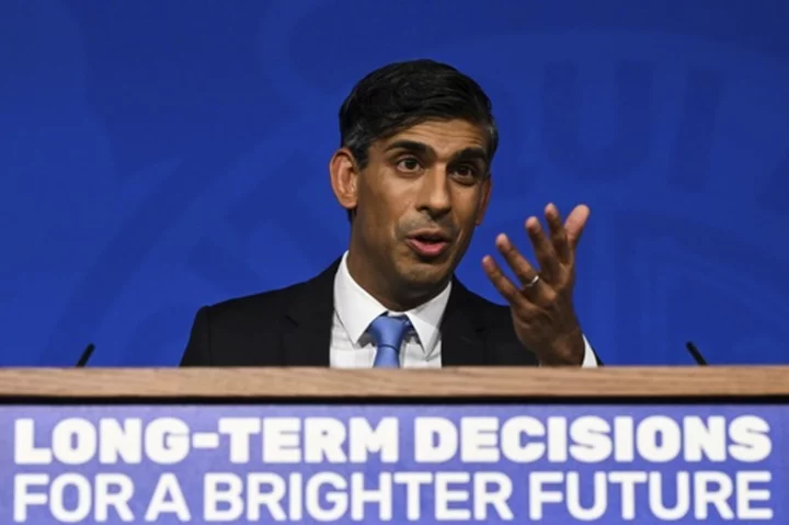 UK leader Rishi Sunak delays ban on new gas and diesel cars by 5 years in contentious climate shift
