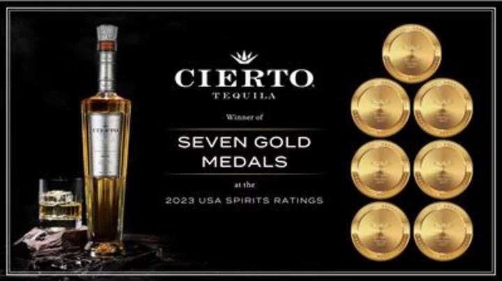 Cierto Tequila Wins Seven Gold Medals at the 2023 USA Spirits Ratings