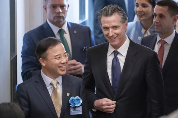 California governor visits China and says his state will always be a partner on climate change
