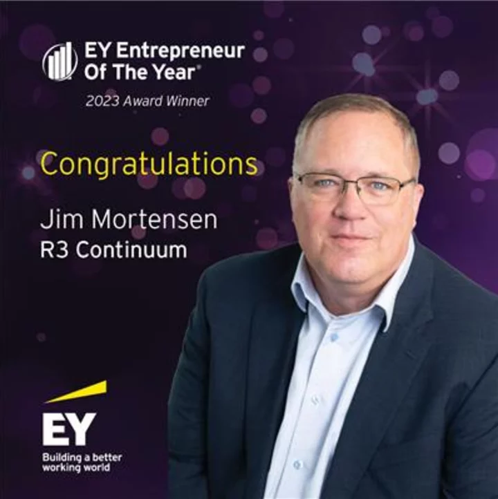 EY Announces Jim Mortensen of R3 Continuum as an Entrepreneur Of The Year® 2023 Heartland Award Winner