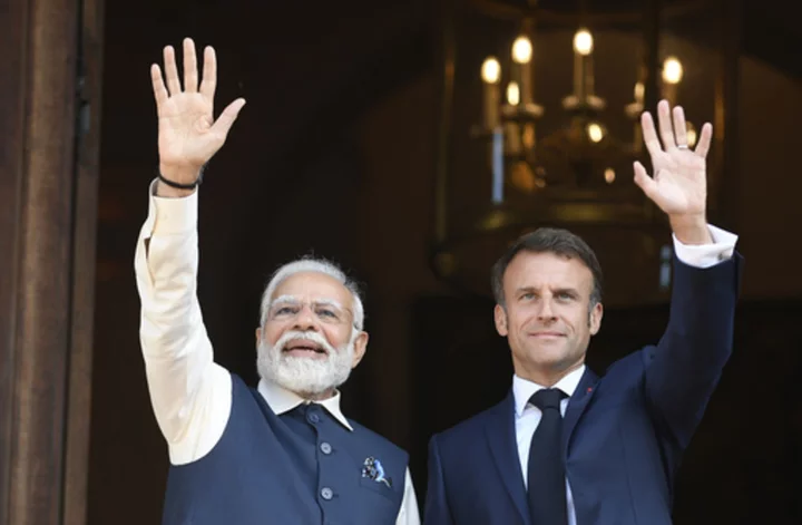 India's Modi and France's Macron agree on defense ties but stand apart on Ukraine
