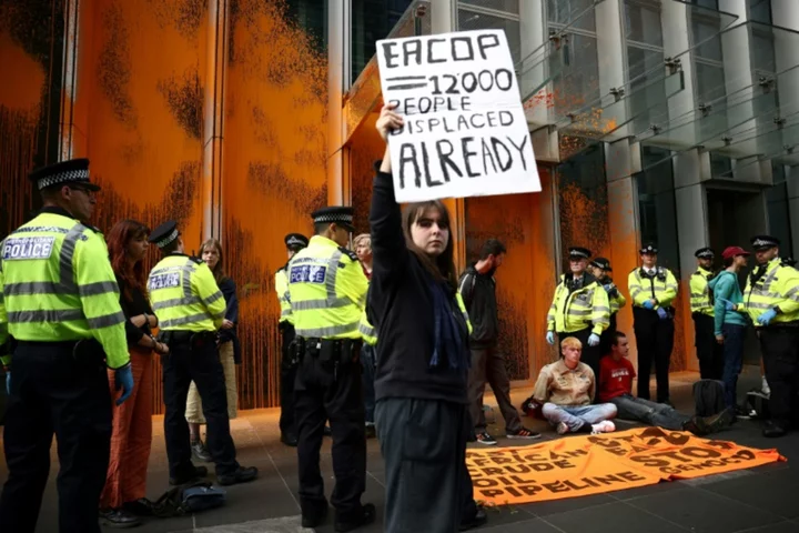 Climate protesters target TotalEnergies' UK headquarters