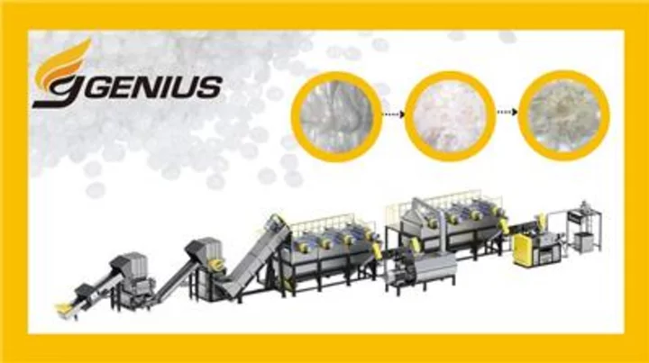 Genius Plastic Washing Recycling Line with Squeeze Dryer Launches for Latin America, Ensures Below 3% Moisture Post Drying