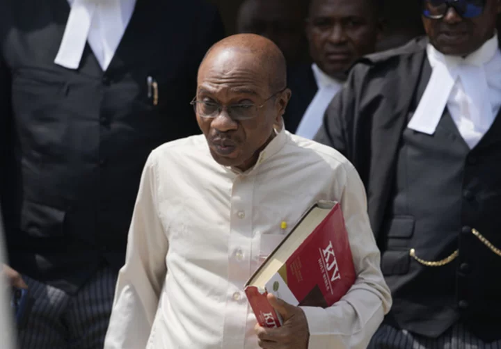 Nigeria's suspended Central Bank governor appears in court more than a month after his arrest