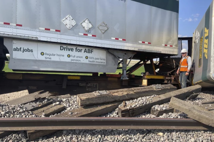 Train derailment in northern Montana spills freight, but hazmat car safe