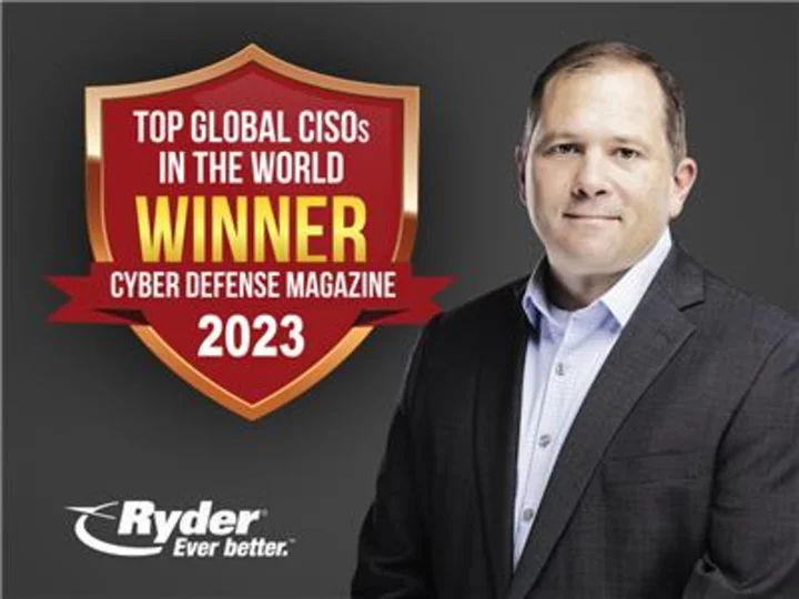 Ryder Chief Information Security Officer Named Winner in Top Global CISOs for 2023 by Cyber Defense Magazine during CyberDefenseCon 2023