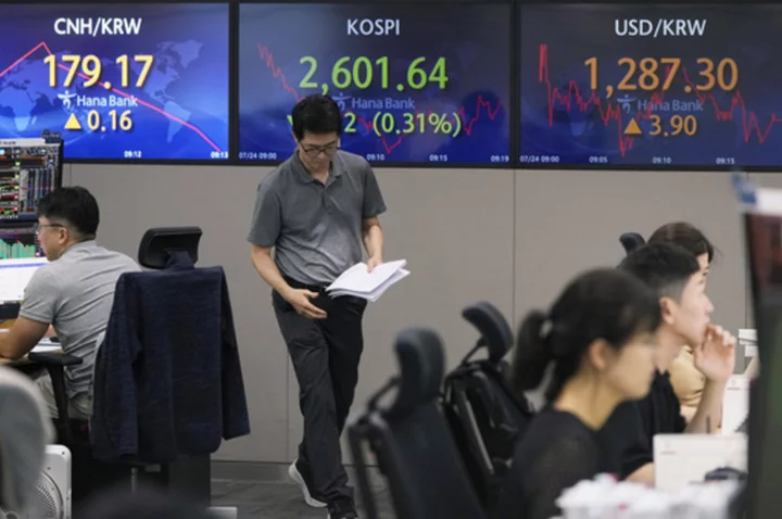 Stock market today: Asian shares mostly higher after winning week on Wall Street