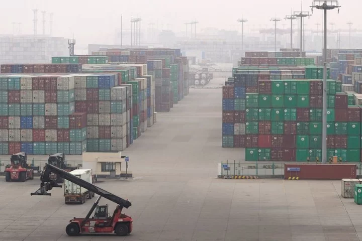 Instant view: China's July exports fall 14.5% y/y, imports down 12.4%