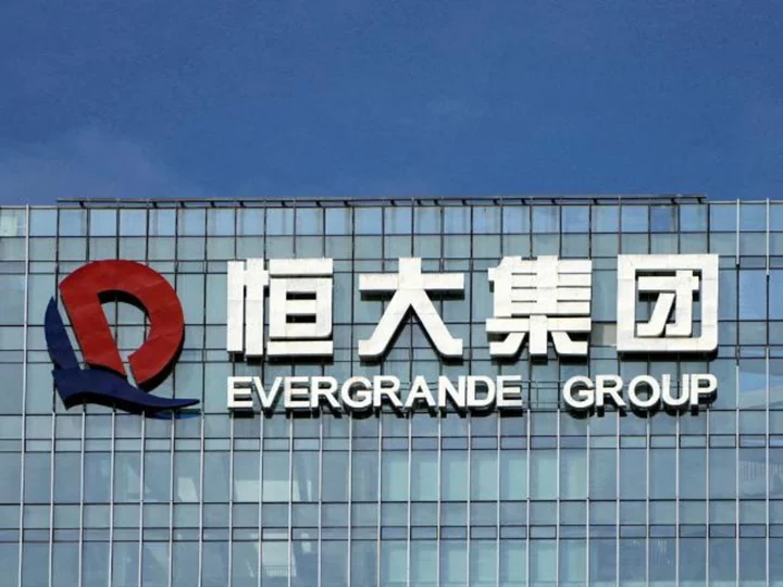 China's Evergrande says losses narrowed by 50% in the first half of 2023 as shares plunge