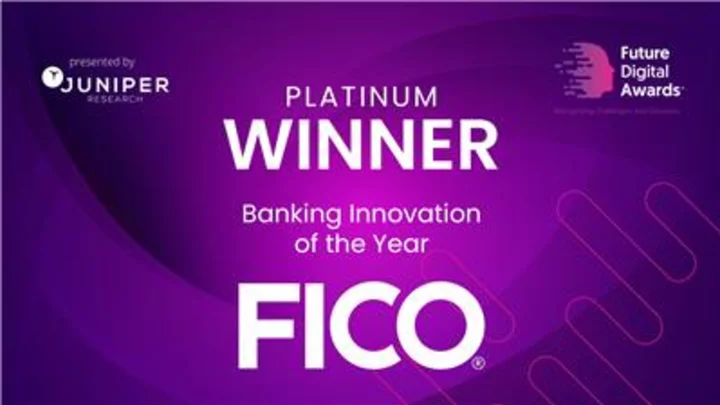 FICO Platform Wins Future Digital Award for Banking Innovation of the Year 2023