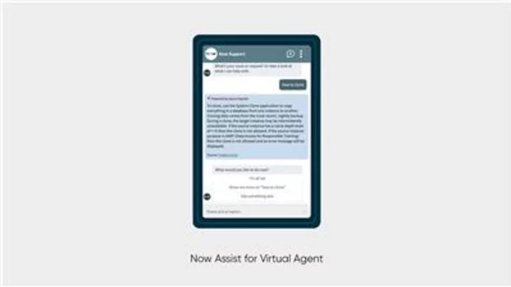 ServiceNow introduces new generative AI solution, Now Assist for Virtual Agent, to create conversational experiences for more intelligent self-service