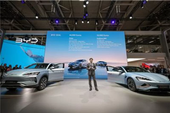 BYD Presents Strong New Energy Vehicle Line-Up at IAA and Premieres the SEAL U in Europe