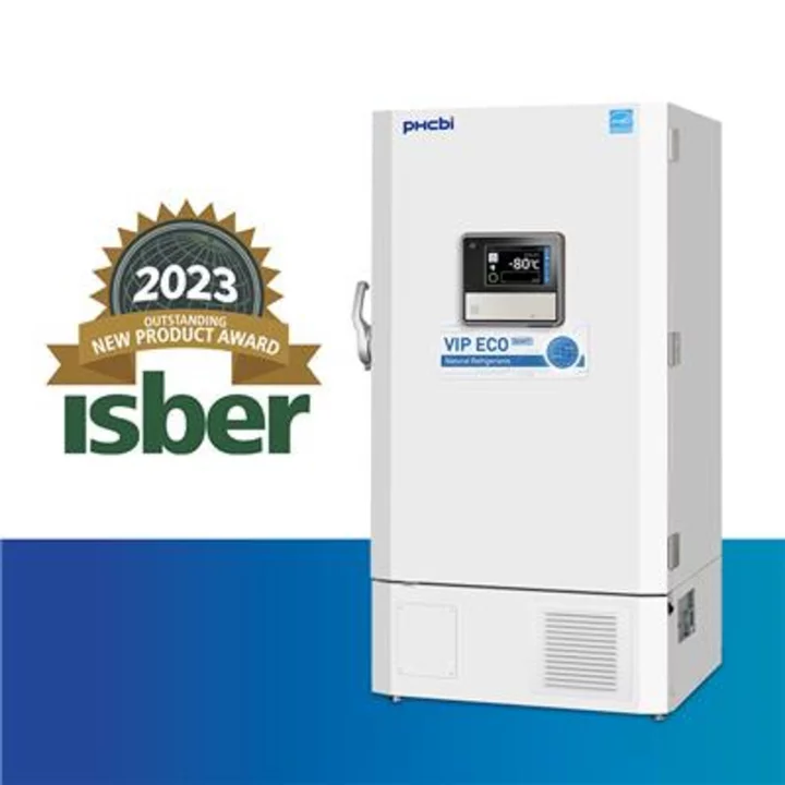 PHCbi Brand VIP ECO® SMART Ultra-Low Temperature Freezer Wins 2023 Outstanding New Product Award from the International Society for Biological and Environmental Repositories