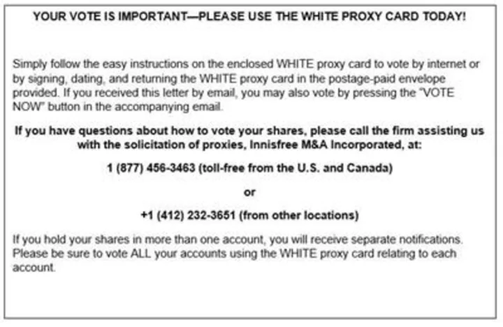 Masimo Board of Directors Encourages Stockholders to Protect Their Investment by Voting FOR H Michael Cohen and Julie Shimer, Ph.D., on the WHITE Proxy Card
