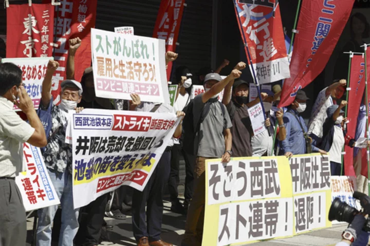 Japan's Sogo & Seibu department stores are being sold to a US fund as 900 workers go on strike