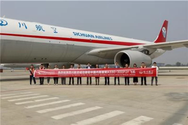 CDB Aviation Delivers China’s First A330 P2F on Lease to Sichuan Airlines