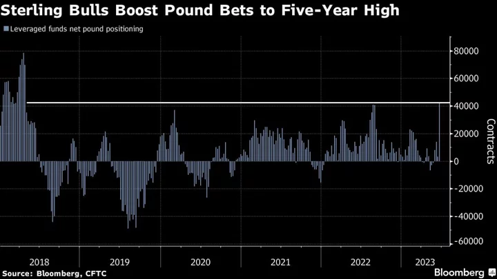 Pound Traders Upped Bullish Bets Ahead of BOE’s Surprise Hike