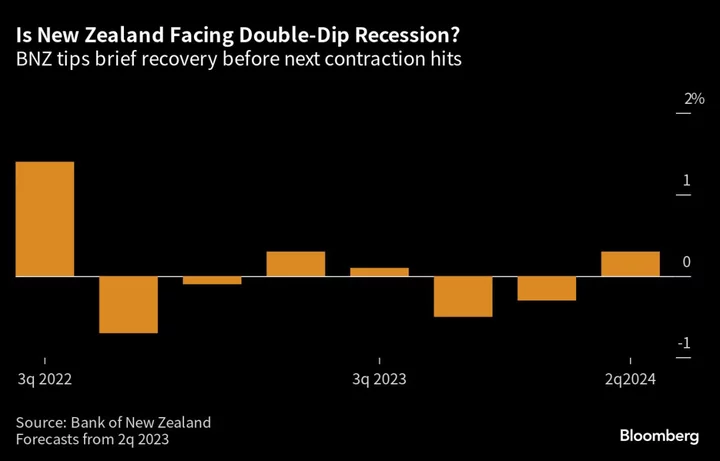 New Zealand Seen Stumbling From One Recession Into Another