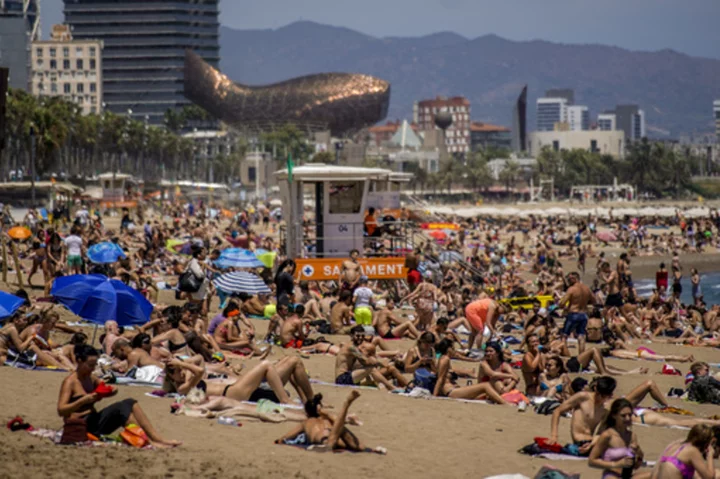 Spain says 37.5 million foreign tourists visited in the first half of 2023, up 24% from 2022