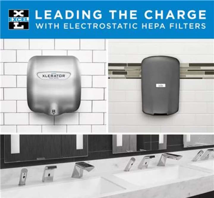 Excel Dryer Leads the Charge With Upgraded Electrostatic HEPA Filtration in All Hand Dryer Models