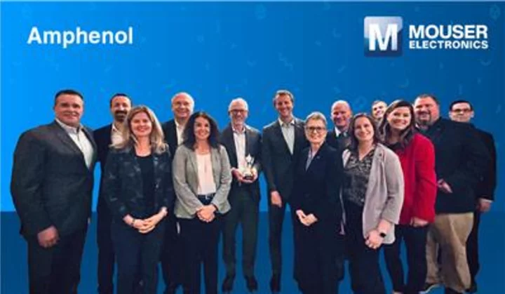 Mouser Electronics Honored with 2022 Milestone Award from Amphenol