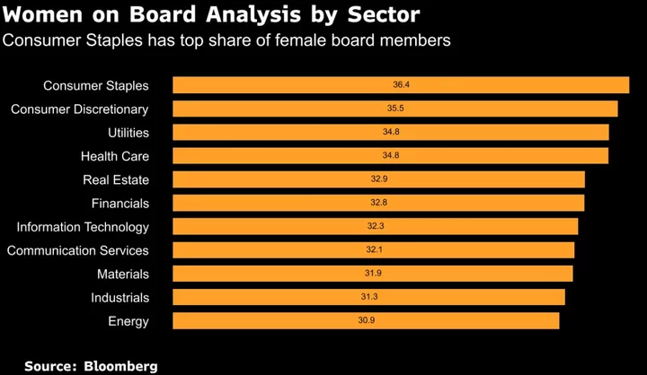Women Hold a Third of S&P 500 Boards Seats With Gains in June
