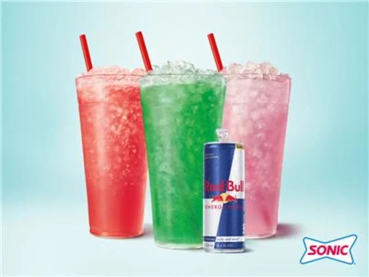 A Refreshingly Fruity Pick-Me-Up! SONIC Drive-In Introduces New SONIC® Rechargers with Red Bull®