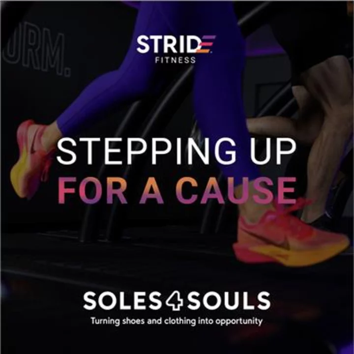 Celebrate National Gratitude Month with STRIDE Fitness: Leading Treadmill Boutique Fitness Brand Announces Partnership with Soles4Souls this November