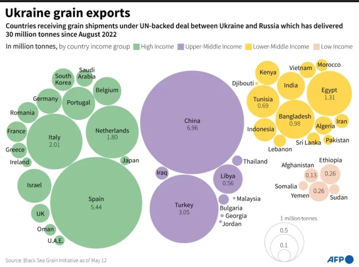 Russia says Ukraine grain export deal 'ended'