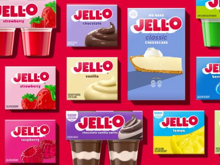 Jell-O's new look emphasizes its 'jiggly goodness'