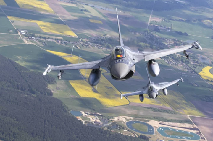 EU welcomes F-16 jet decision for training Ukraine pilots