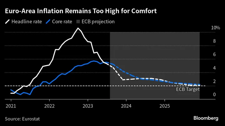 ECB Says Underlying Inflation in Euro Zone Probably Peaked