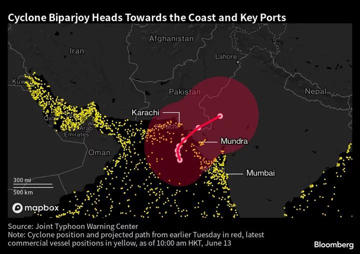 Cyclone Shuts Key Oil And Container Ports as Storm Nears India