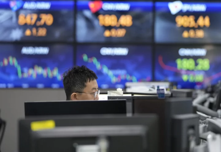 Stock market today: Asia shares mostly decline after Wall Street slide on bank worries