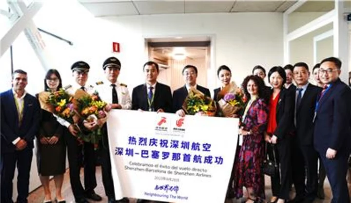 Shenzhen Airlines Launches Direct Flight From Shenzhen to Barcelona Successfully