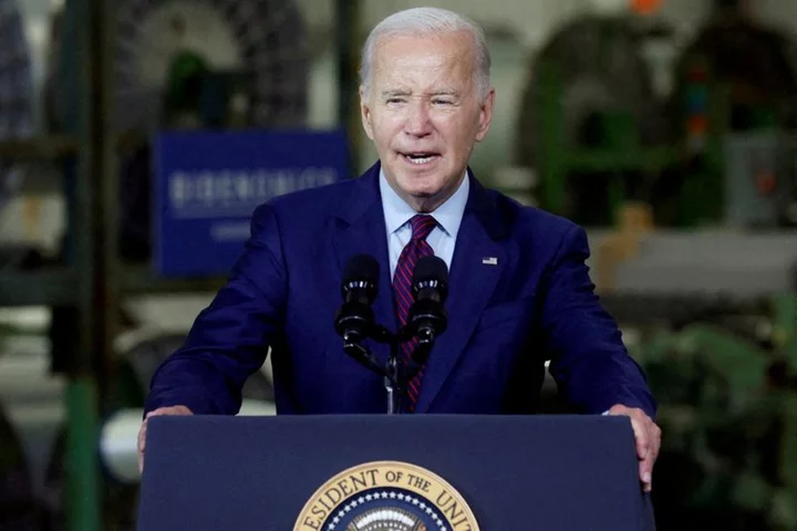 Biden revs up economy pitch after week of silence on Trump
